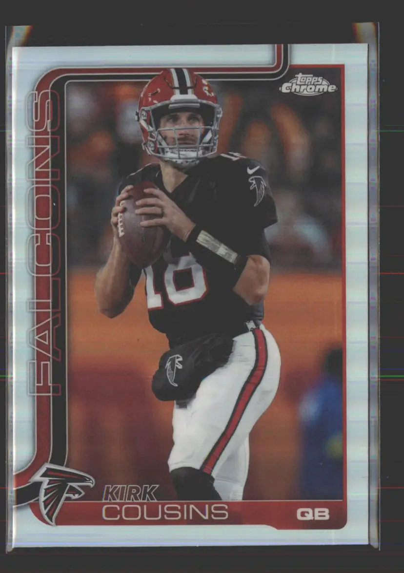 Kirk Cousins 2025 Topps Chrome Refractor #13 - (142) - Atlanta Falcons