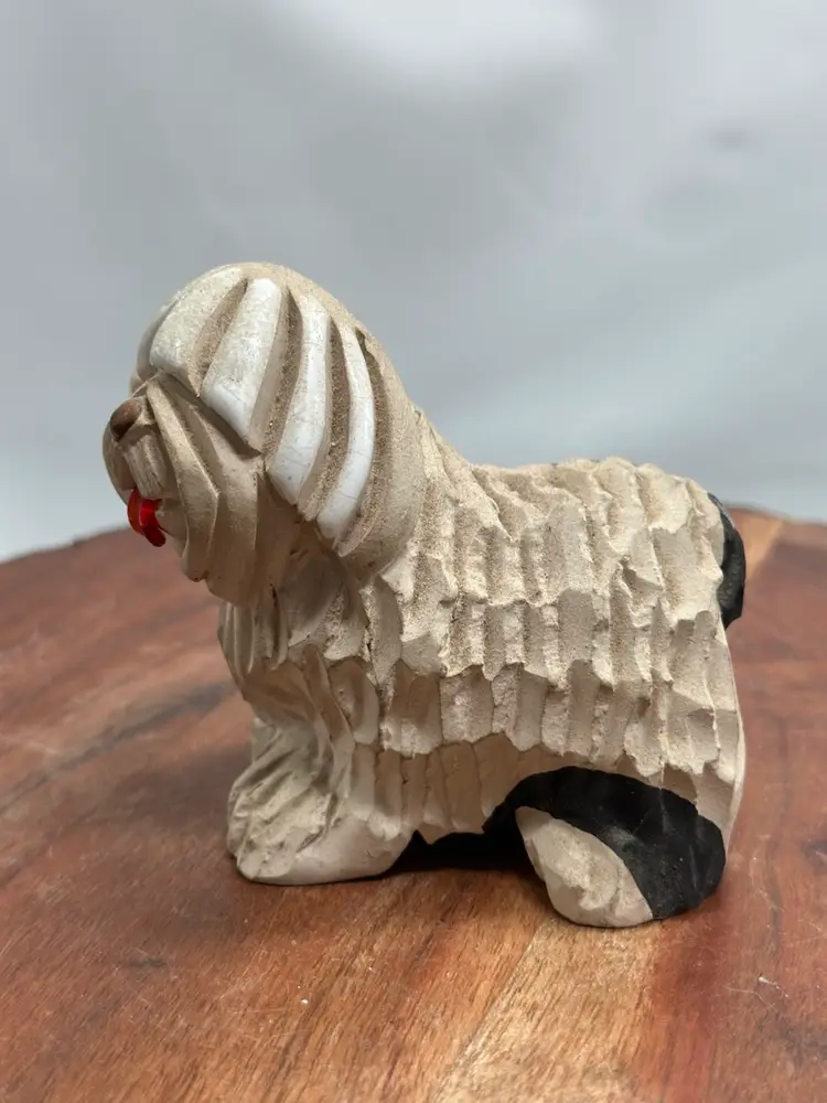 Artesania Rinconada Shaggy SheepDog Figurine Retired Signed