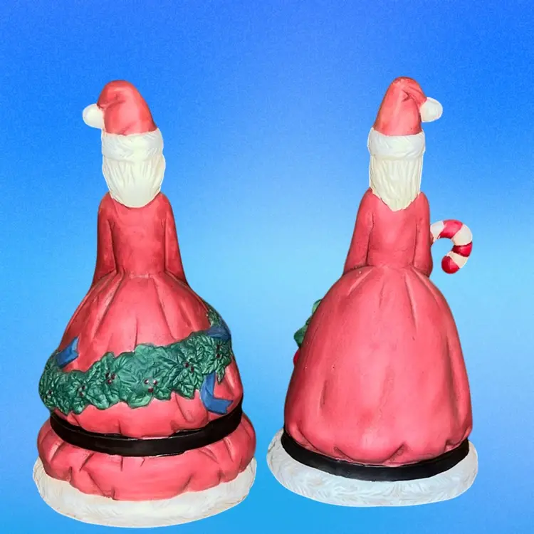 House of Lloyd Christmas Around the World Santa Bells Pair 2  1995 Vintage