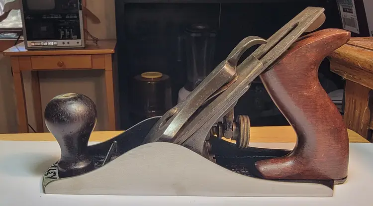 Stanley #4 Type 11 Plane Corrugated Sole V Logo Iron Great Wood Tuned Sharp