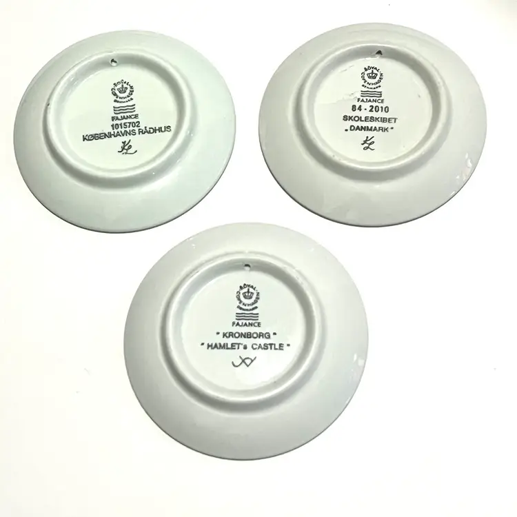 Royal Copenhagen Mini Collector's Plates (Set of 3)