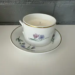 This hand poured, 4.83 oz, soy wax candle, single wick, is scented with a vanilla bean fragrance oil.