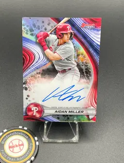 Aidan Miller Refractor Auto - '24 Bowman's Best- Philadelphia Phillies