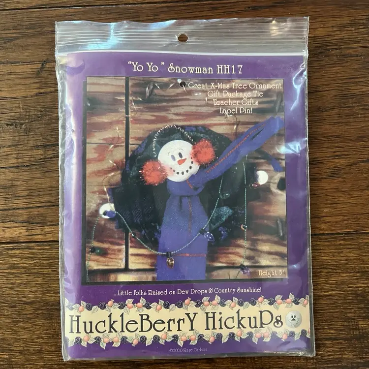 Snowman Ornament Kit Includes Fabric & All The Fixins’