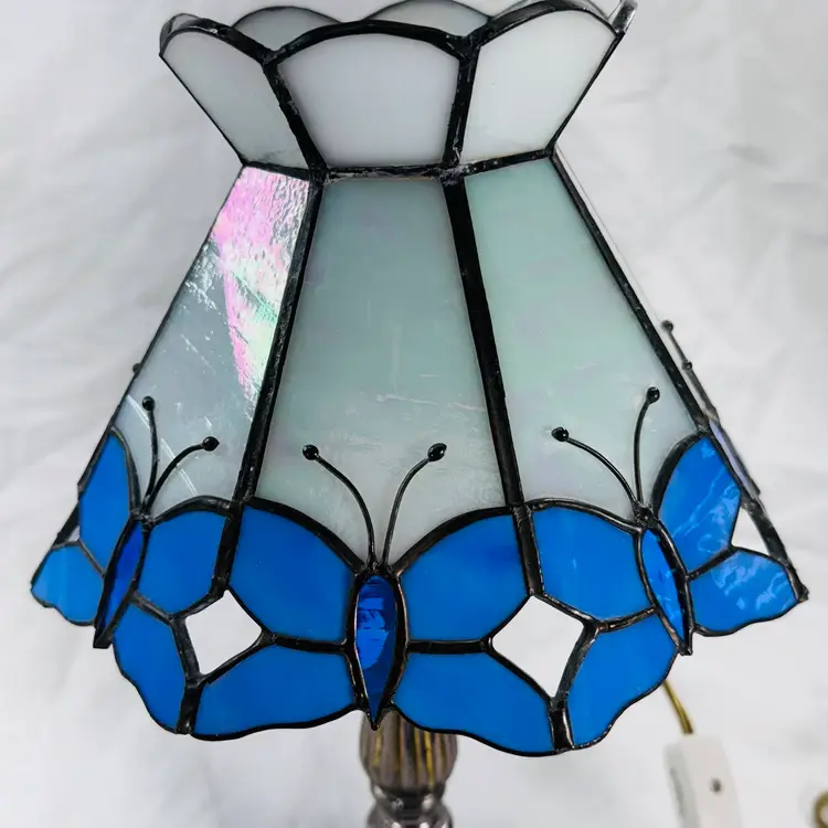 Stained Glass Butterfly Lamp