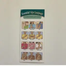 ASL Signs Tri-fold Glossy Card