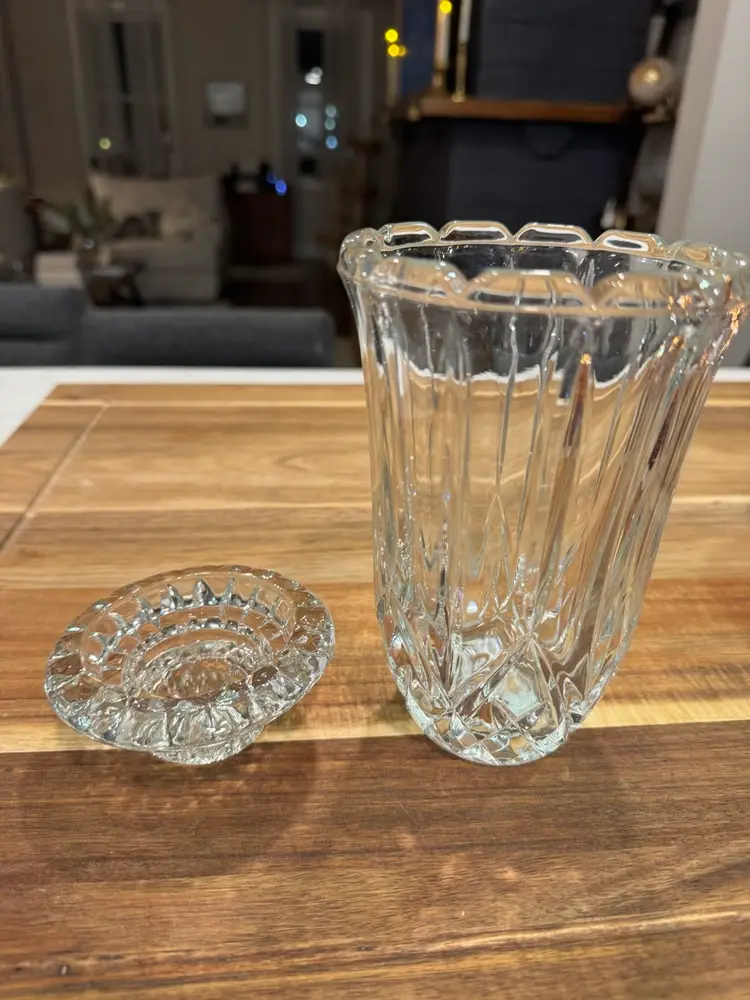Crystal Hurricane Candleholder
