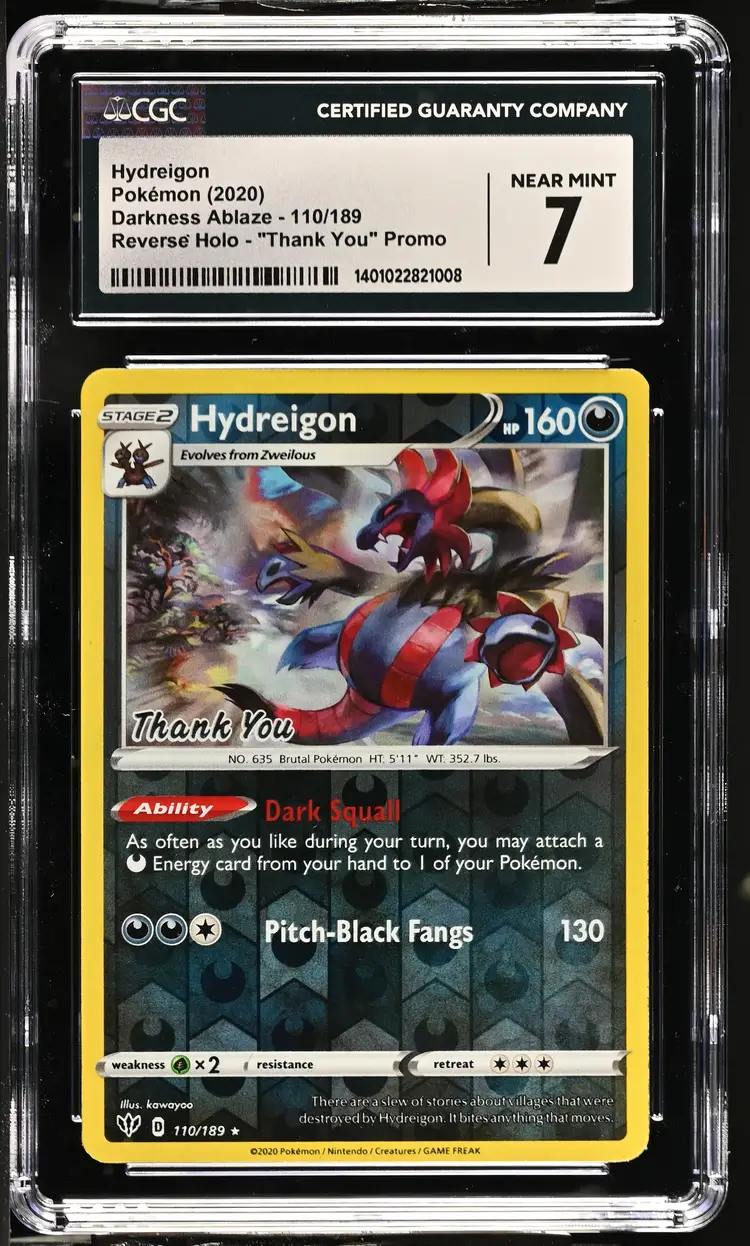Hydreigon Darkness Ablaze Reverse Holo Rare CGC 7 Pokemon 2020 English