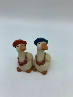 Mini Resin Geese Pair