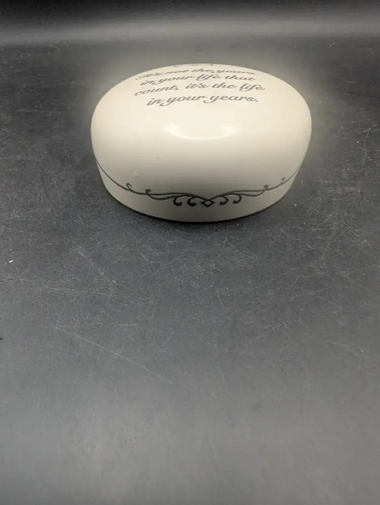 Vintage England Baekgaard Paperweight Collection It's The Life In Your Years Inspiring Positive.