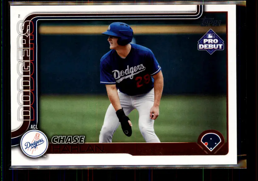 Chase Harlan 2025 Topps Pro Debut Chrome #PD-167 - (135) - Los Angeles Dodgers