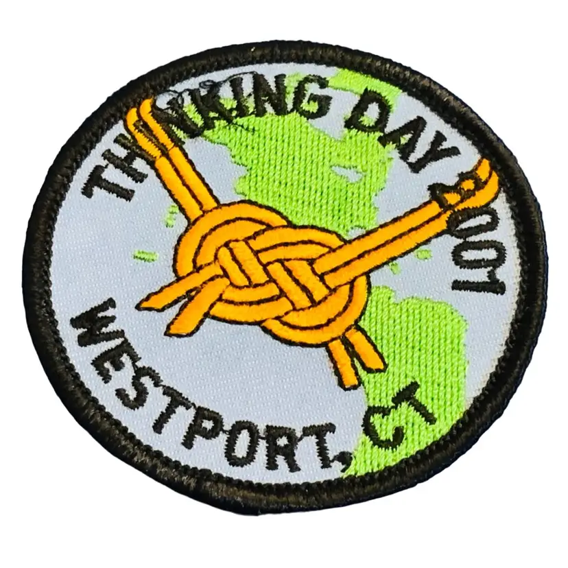 Vintage Scouting Fun Patch : Thinking Day 2001 Westport CT