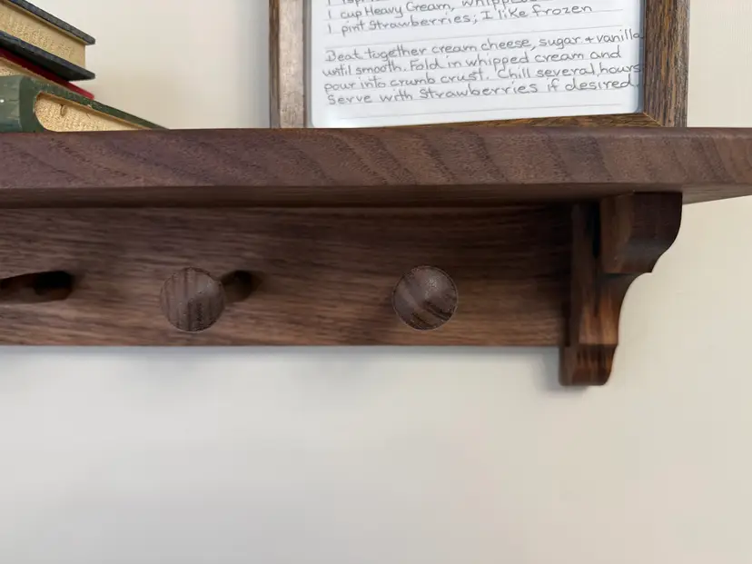 Handmade Black Walnut Shelf