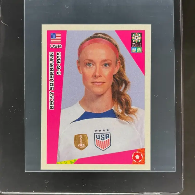 Becky Sauerbrunn 2023 Panini Women’s World Cup Sticker USA Soccer Card