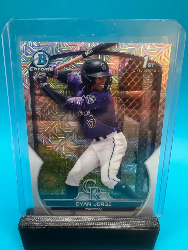 Dyan Jorge 1st Bowman Chrome Mojo Refractor Colorado Rockies