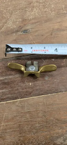 Solid Brass Luthier Finger Spokeshave.