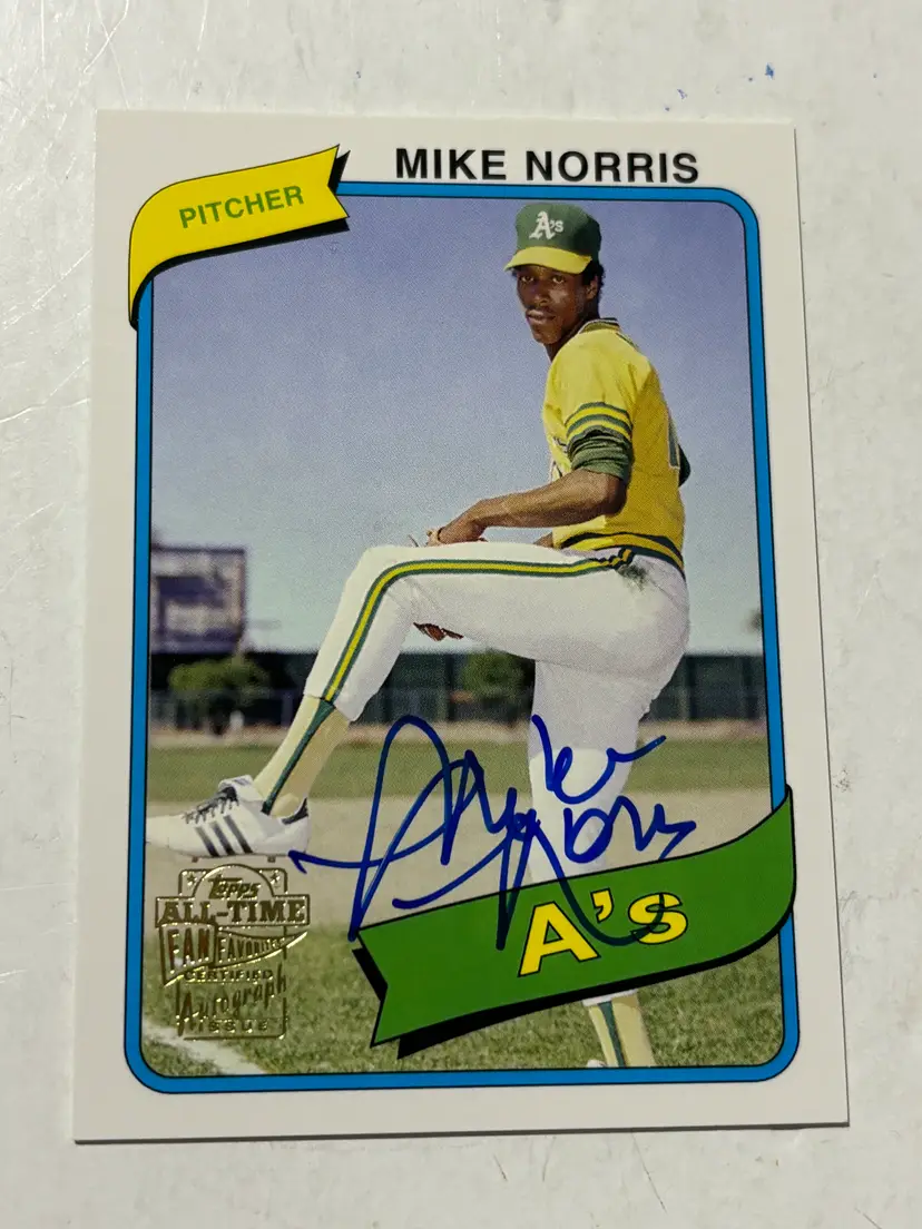 Mike Norris Autograph 2005 Topps All-Time Fan Favorites #FFA-MNO Signed