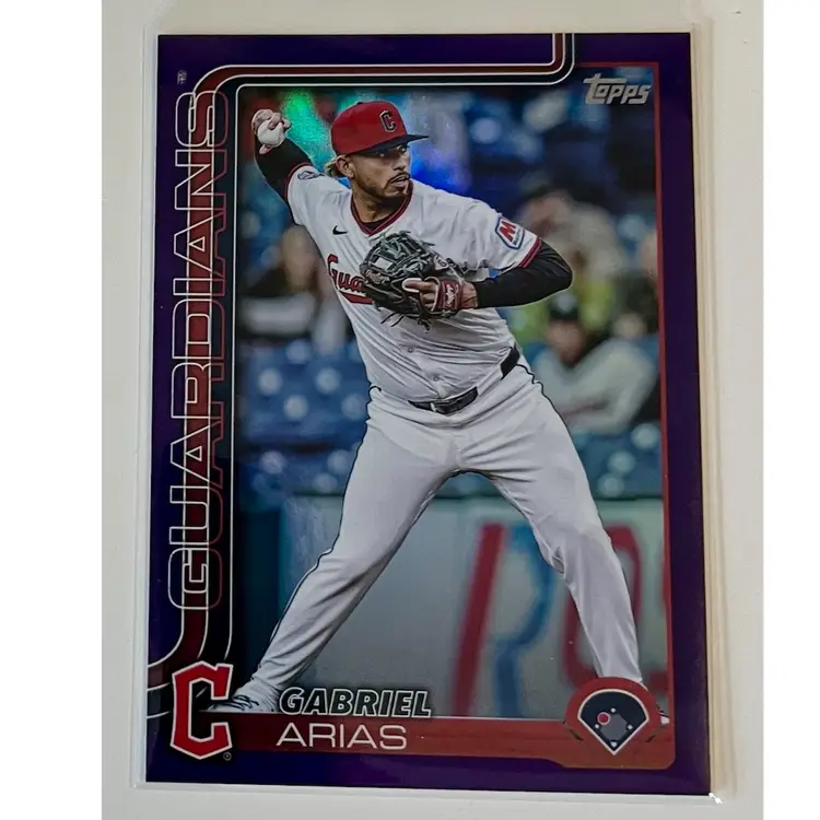 Gabriel Arias Purple Foil /250 Cleveland Guardians