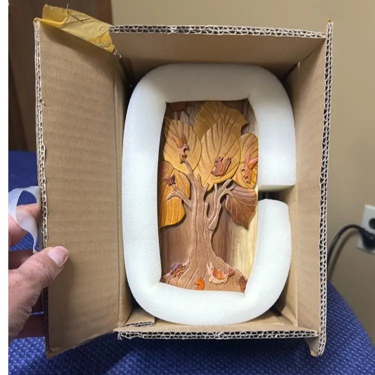 Carver Dan's Tree Of Life Puzzle Box 6.75” by 3.5” by 2” New in Box