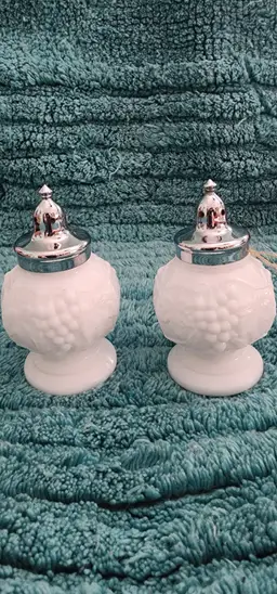 Imperial Milk Glass Salt & Pepper shakers