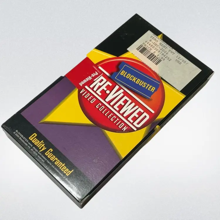 Blockbuster Video Case & VHS - Air Force One Pre-Viewed Blockbuster Original Seal