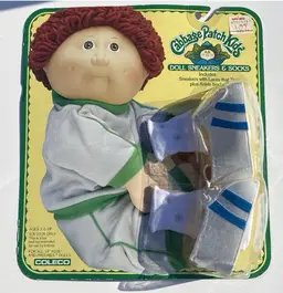 Cabbage Patch kids Doll Sneakers & Sock set. 1984