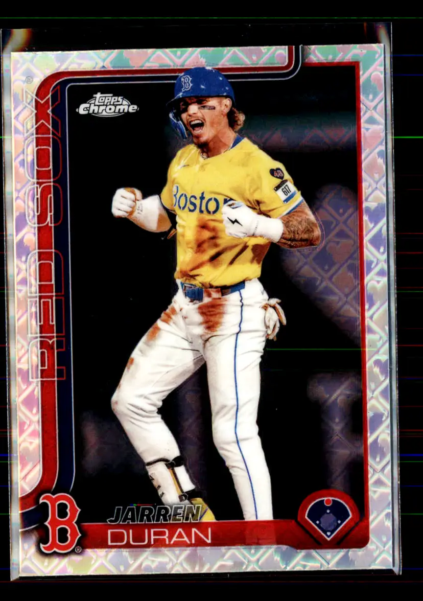 Jarren Duran 2025 Topps Chrome Logofractor #79 - (113) - Boston Red Sox
