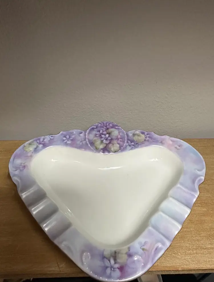 Vintage Porcelain Ashtray 1989, Signed 