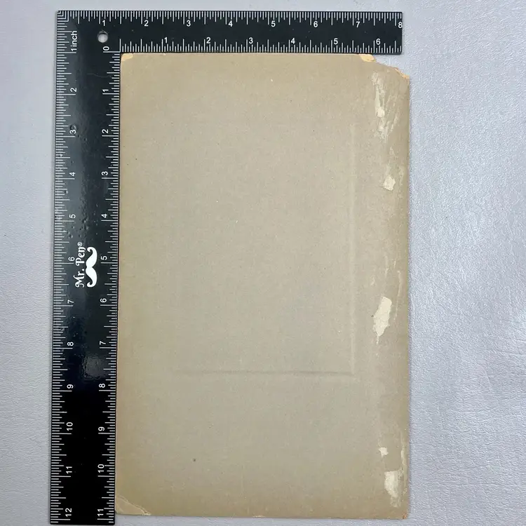 Antique Photo Cabinet Card Couple Man Large Mustache Woman High Neck Blouse