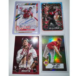 Cincinnati Reds 4 Card Lot