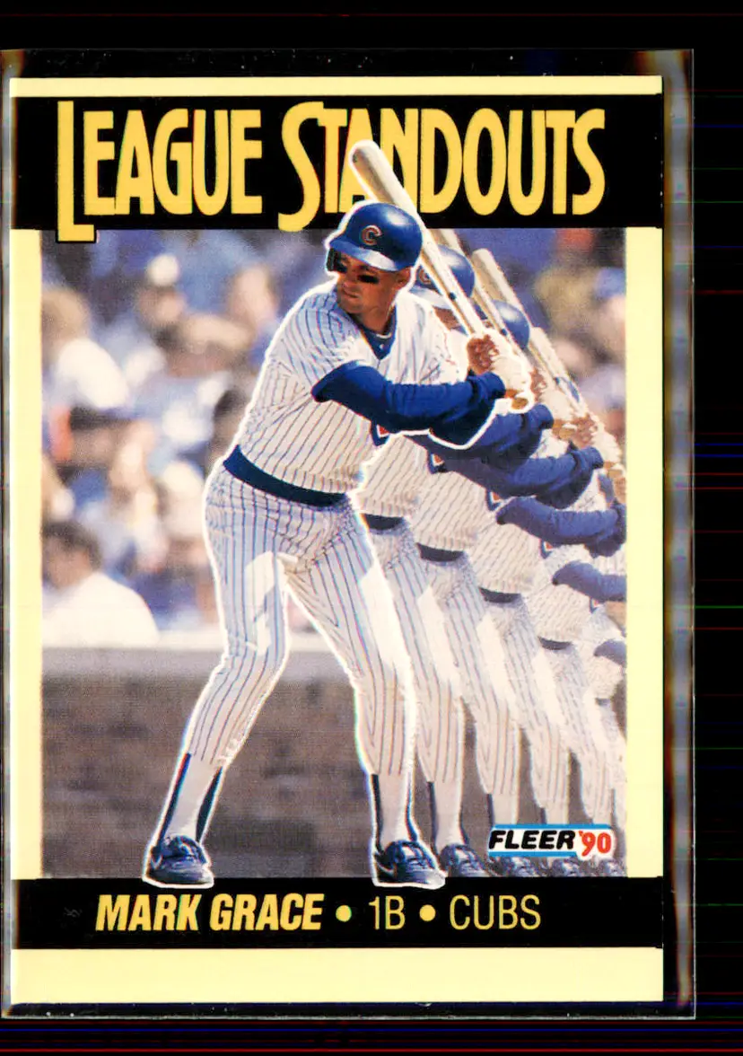 Mark Grace 1990 Fleer League Standouts #6 - Chicago Cubs - (146-17)