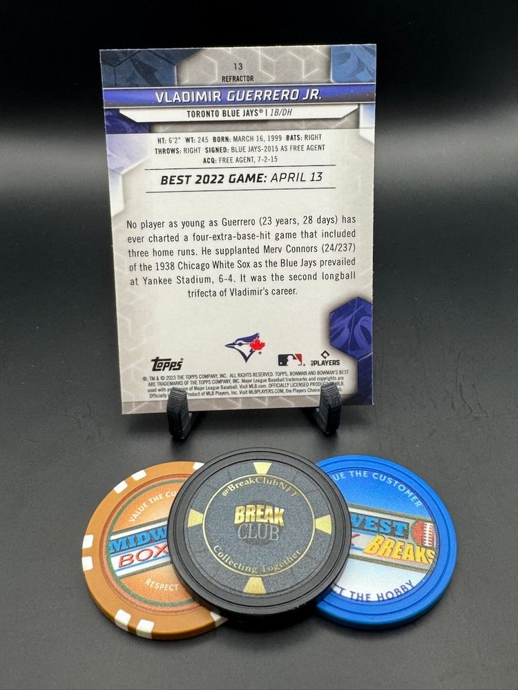 Vladimir Guerrero Jr. Refractor 2023 Bowmans Best Toronto Blue jays