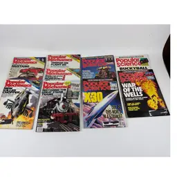 POPULAR MECHANICS /POPULAR SCIENCE MAGAZINE LOT OF 9 ISSUES, 1989-1991