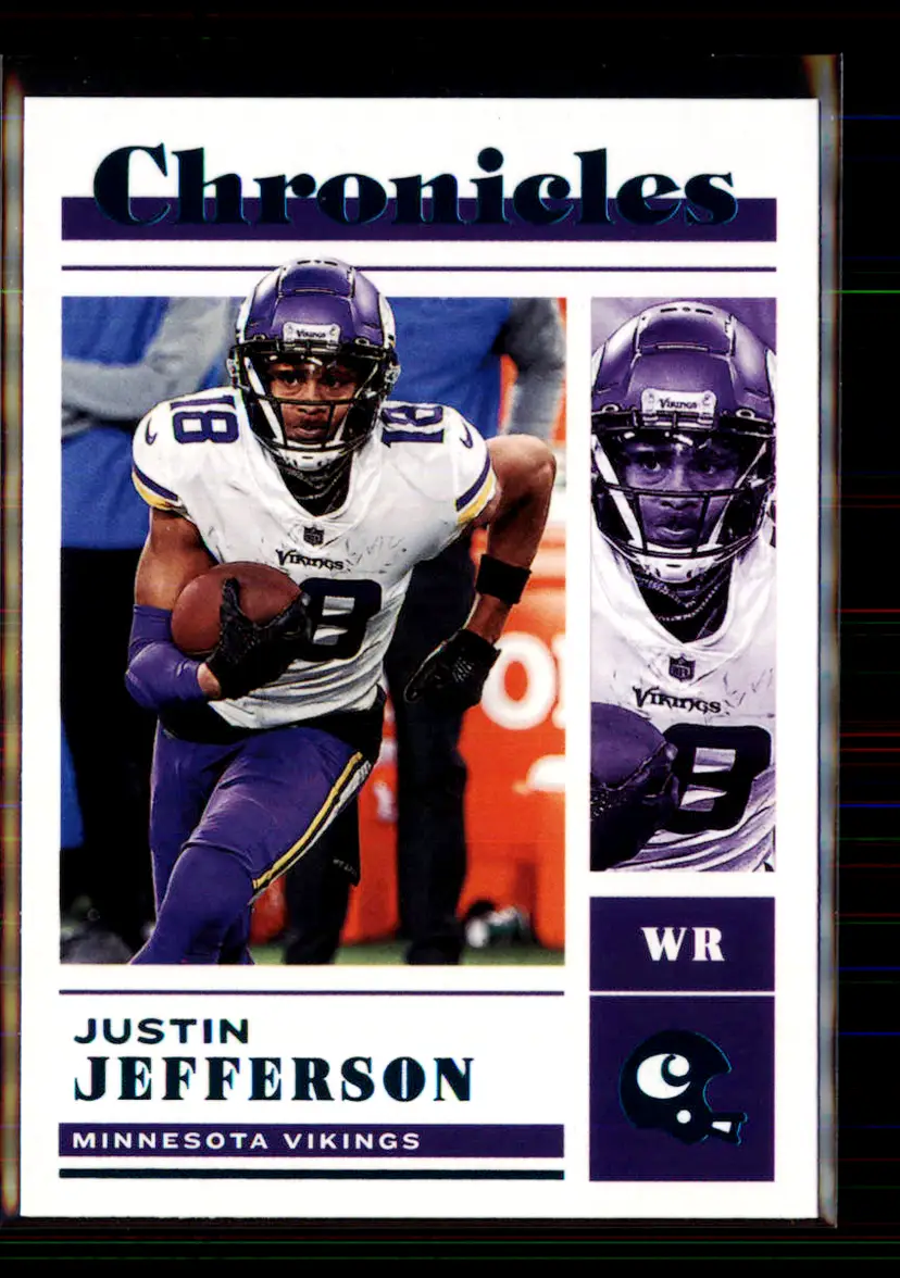 Justin Jefferson 2022 Panini Chronicles Teal #21 - (113) - Minnesota Vikings