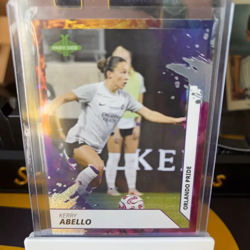 Kerry Abello, #186, Orlando Pride, 2024 Parkside NWSL Collection - Shimmer, /100, Soccer Card