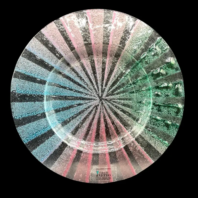 Galleria D'Arte L'Idea di Vetro Venezia Mestre (Italy) Fused Glass Plate