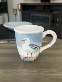 Certified International Shorebirds 18oz Seagull Coastal Coffee Mug