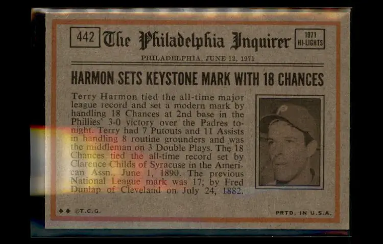 1972 Topps #442 Thurman Munson - (pk3) - New York Yankees