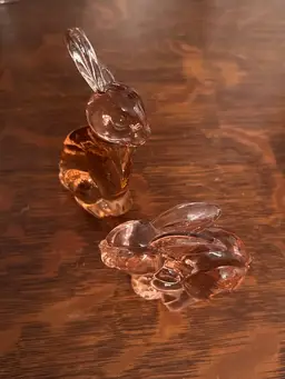 Silvestri Art Glass Bunnies