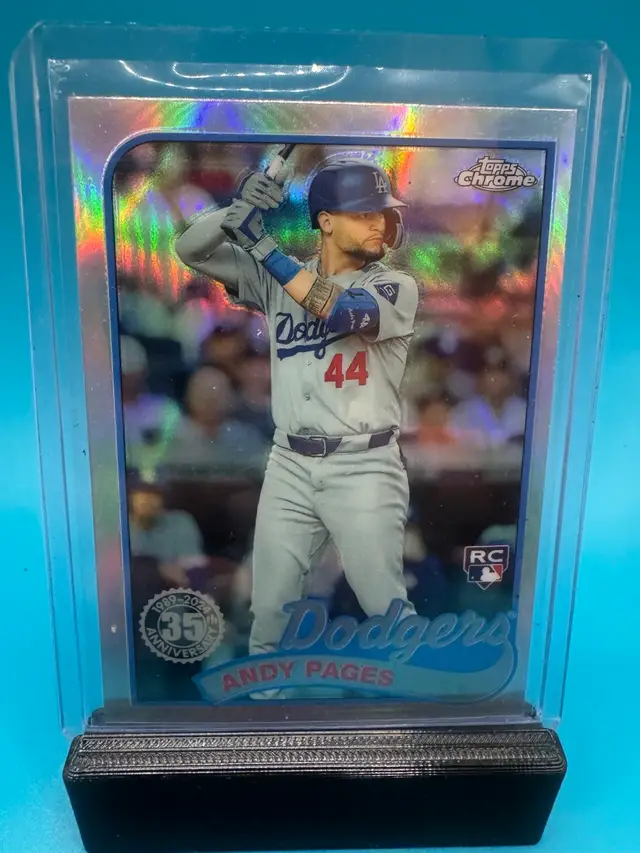 Andy Pages Topps Chrome 35th Anniversary Refractor RC Los Angeles Dodgers
