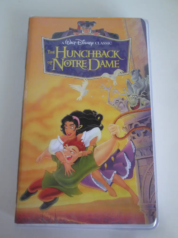 New Disney Hunchback of Notre Dame VHS shaped writing journal