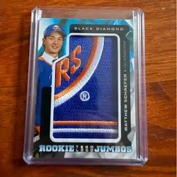 Matthew Schaefer 2025-26 UD Black Diamond Team Logo Rookie Jumbo Patch - New York Islanders