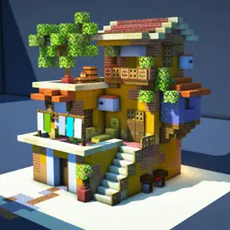 Minecraft Yellow Desert House