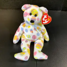 TY Beanie Baby Bear "Eggs 2004" Plush