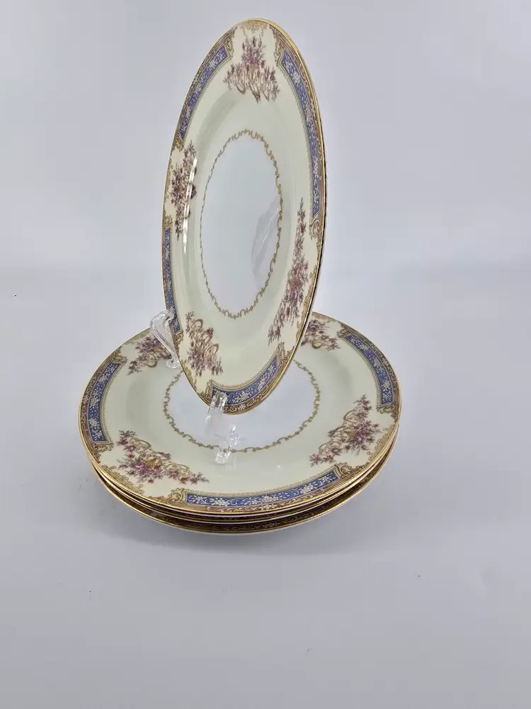 Noritake Bluelace Salad Plates #3032 - Set Of 4 - VTG