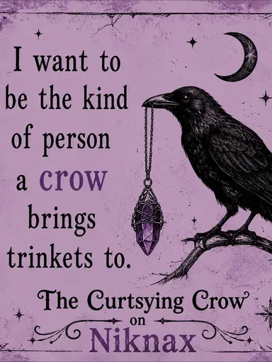 Trinkets, Wade Whimsies And Smalls. The Curtsying Crow On Niknax