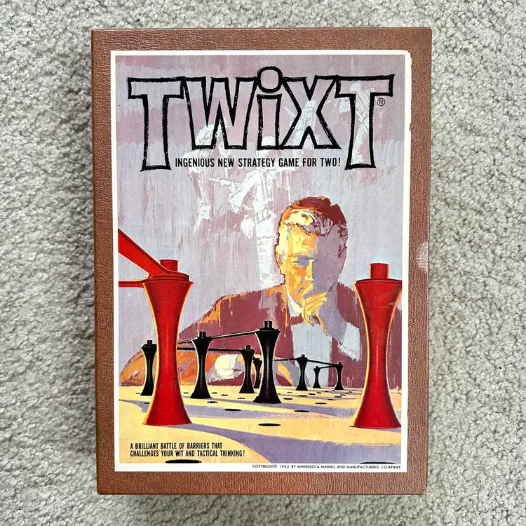 Vintage 1962 Twixt Strategy Board Game - 3M Bookshelf Edition - Complete!!