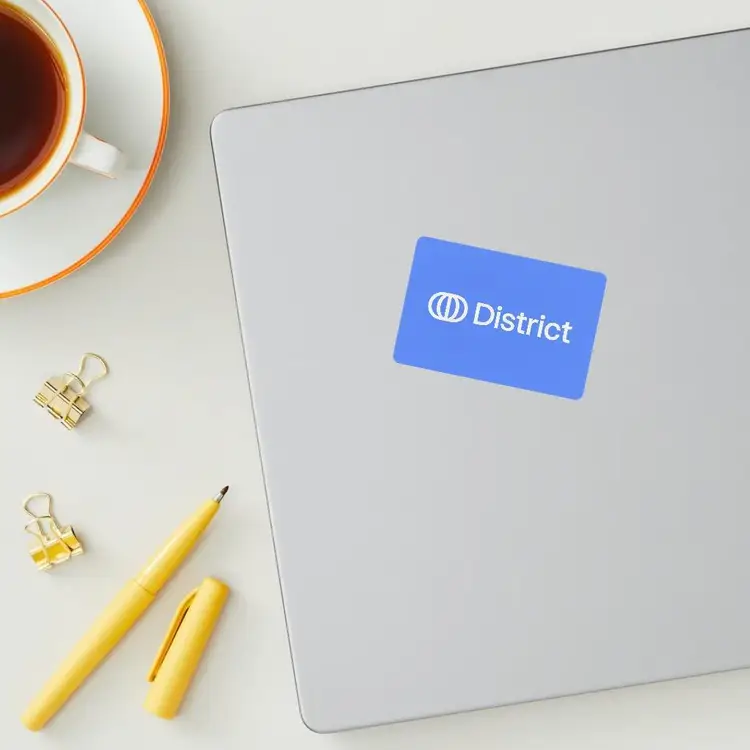 Two District Stickers (3x2in)