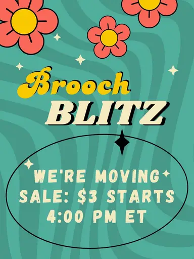 Speed Brooch Sale - $3 Starts!