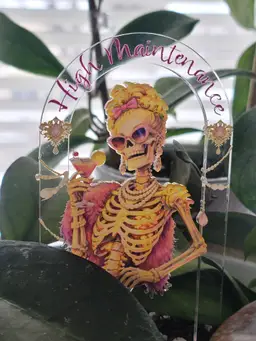 "High Maintenance" Plant Stake